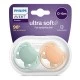 Avent ultra soft orthodontic 0-6 m, 2 chupetes