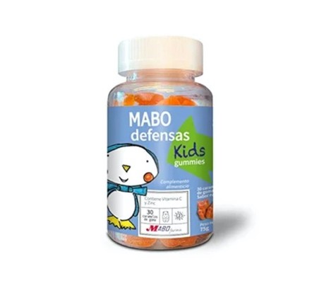 Mabo defensas Kids gummies, 30 caramelos