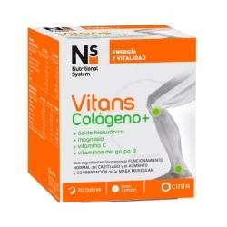 Ns vitans colágeno+, 30 sobres sabor limón