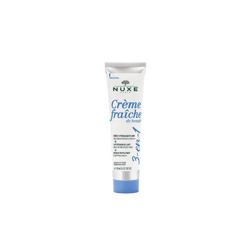 Nuxe Crème Fraîche de Beauté 3 en 1 hidratante desmaquillante mascarilla, 100 ml Nuxe Crème Fraîche de Beauté 3 en 1 hidratante desmaquillante mascarilla, 100 ml