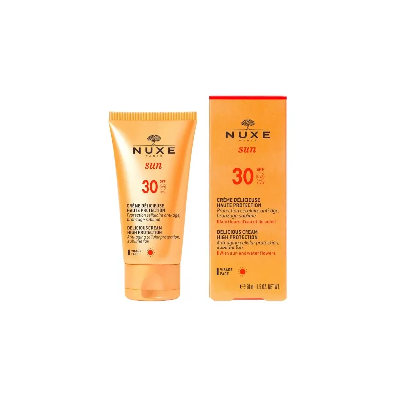 NUXE Sun Crema facial deliciosa SPF30, 50ml. NUXE Sun Crema facial deliciosa SPF30, 50ml.