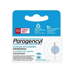 Parogencyl recambio de cepillo interdental talla xs, 6ud