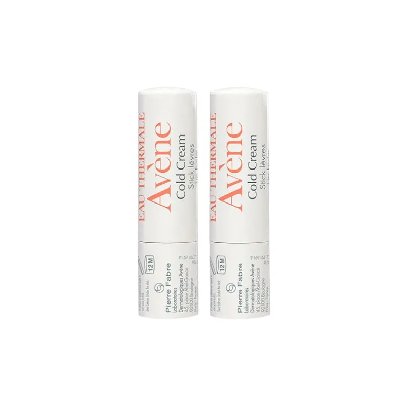 Avene Cold Cream stick de labios nutritivo, 2 unidades 4 g
