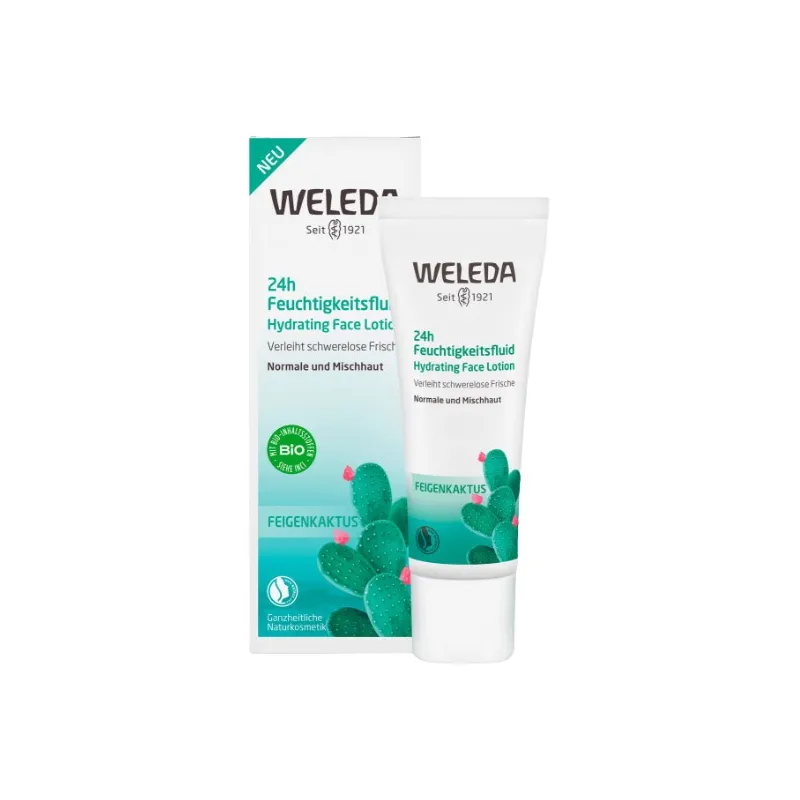 Weleda Extracto Cactus 24h Hydra Lotion Hidratación y Frescura, 30 ml