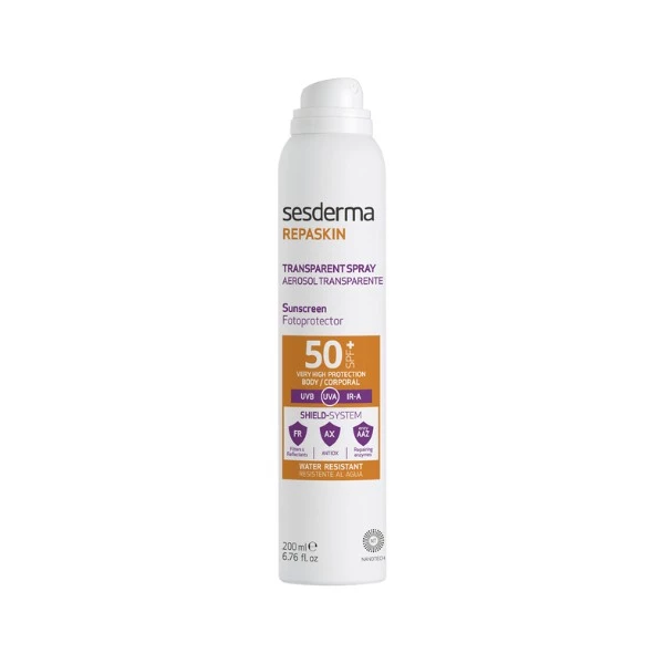 Sesderma Repaskin Spray Transparente SPF50, 200ml.