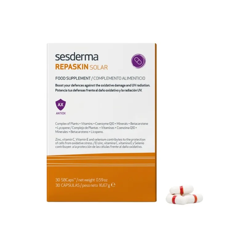 Sesderma Repaskin Solar, 30 Cápsulas. Sesderma Repaskin Solar, 30 Cápsulas.