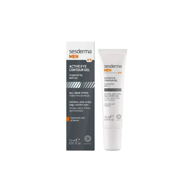 Sesderma men total active gel contorno de ojos, 15 ml