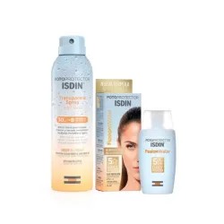 ISDIN Fotoprotector Spray Transparent Wet SPF30 + Fusion Water SPF50
