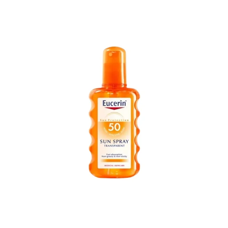 Eucerin Sun Spray Solar Transparente SPF50, 200ml.