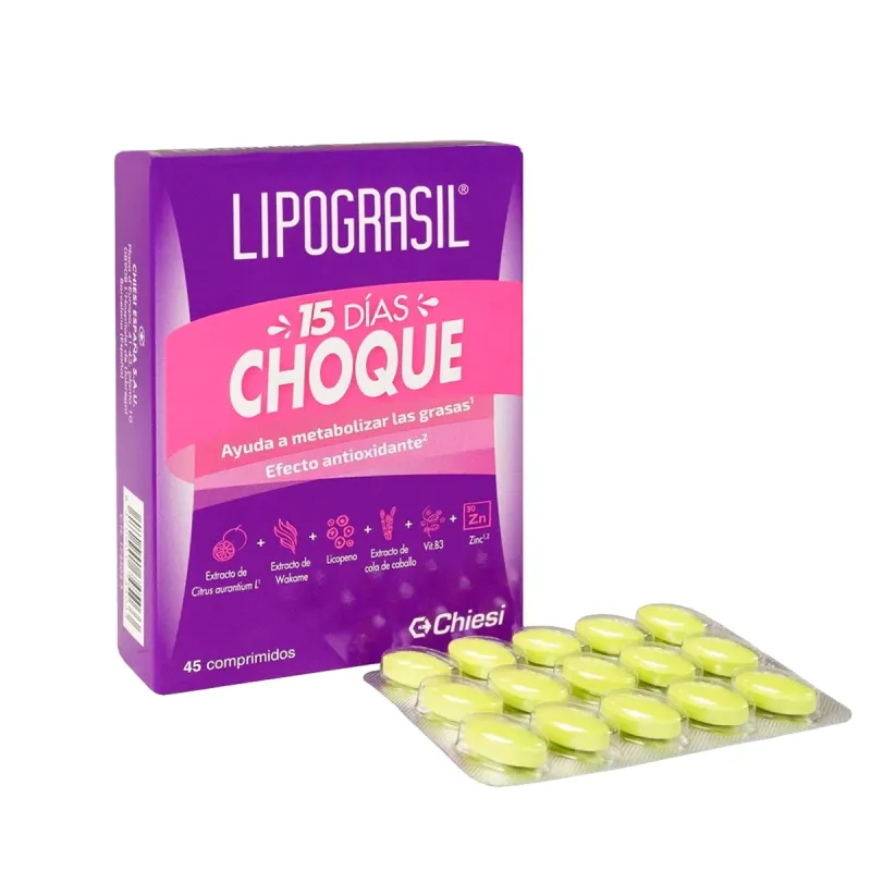 Lipograsil 15 Días Choque, 45 Comp. Lipograsil 15 Días Choque, 45 Comp.