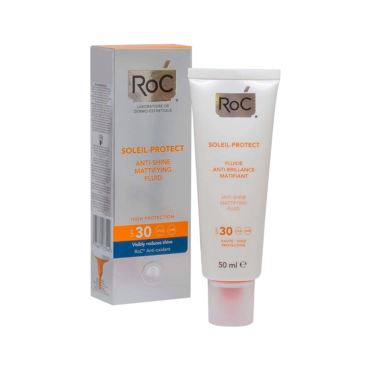 Roc Soleil-Protect Fluido Matificante Anti-Brillos SPF30, 50ml