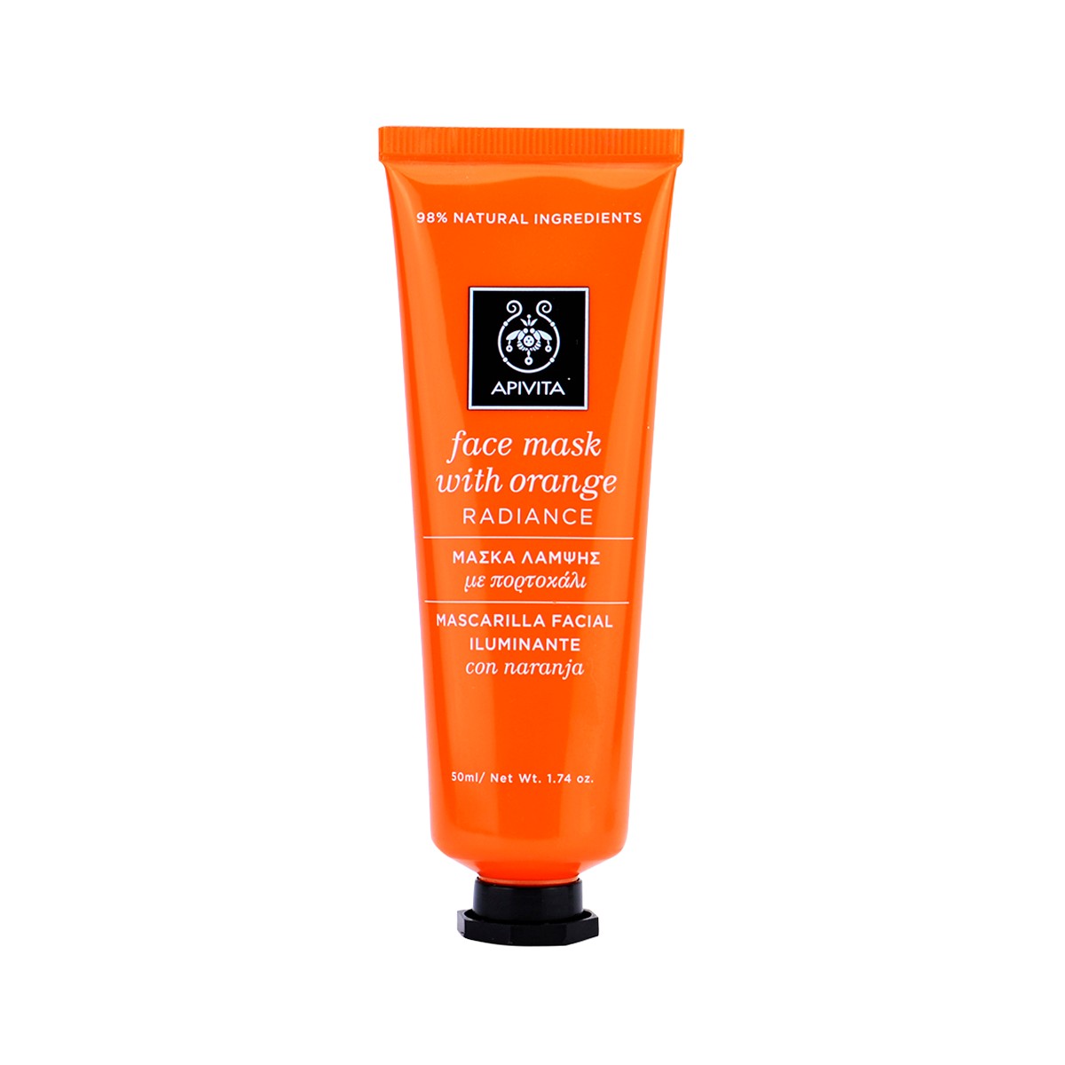 Apivita Mascarilla Facial Iluminante Naranja, 50ml.