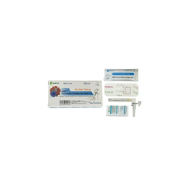 Genesis test duo gripe A/B y COVID 19, 1 unidad Genesis test duo gripe A/B y COVID 19, 1 unidad