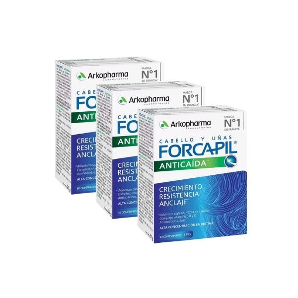 Arkopharma Forcapil Anticaída, 2+1 mes de regalo. 90 comprimidos