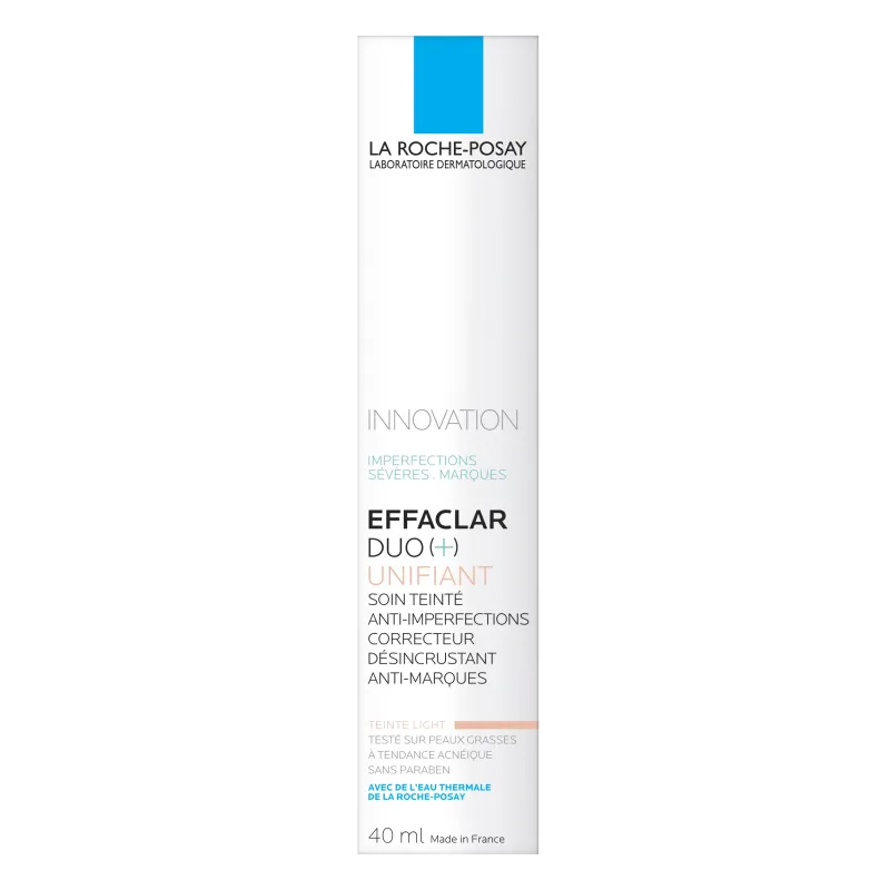 La Roche-Posay Effaclar Duo (+) Unificant Tono Claro, 40ml.