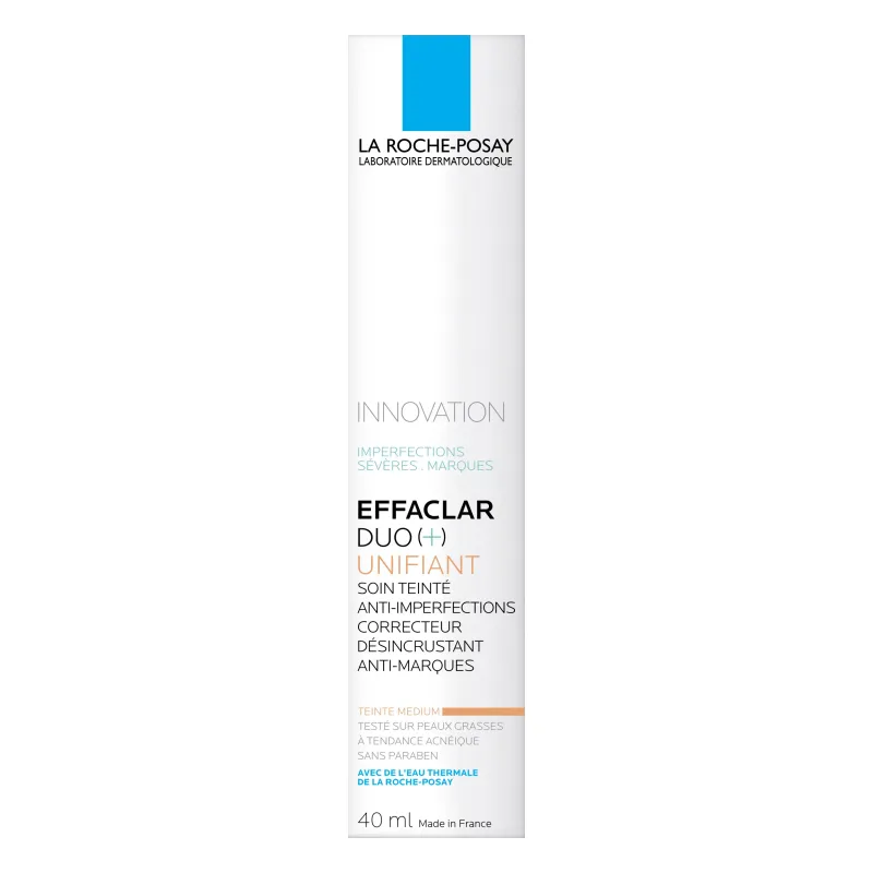 La Roche-Posay Effaclar Duo (+) Unificant Tono Medio, 40ml. La Roche-Posay Effaclar Duo (+) Unificant Tono Medio, 40ml.