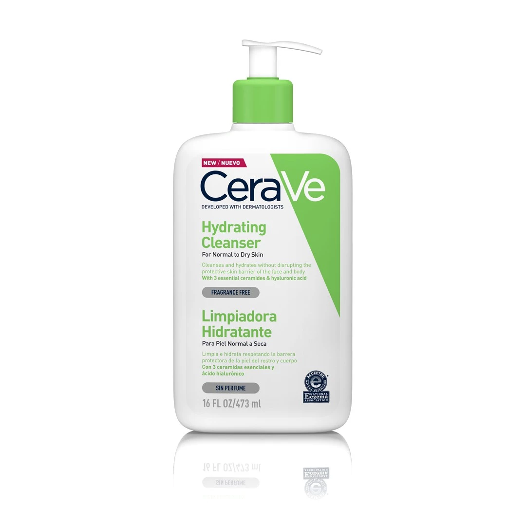 Cerave Limpiadora hidratante, 473ml.