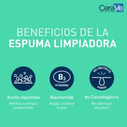 CeraVe Gel Limpiador Espumoso, 473ml. CeraVe Gel Limpiador Espumoso, 473ml.