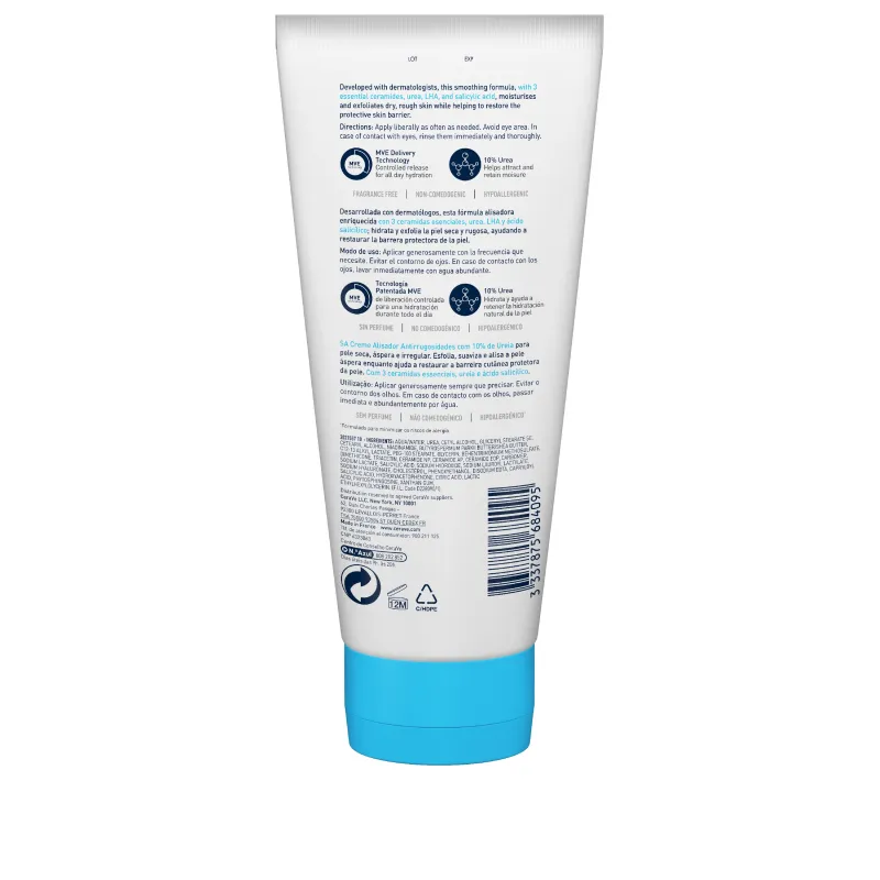 Cerave SA Crema Alisadora Anti-regusidades, 170gr. Cerave SA Crema Alisadora Anti-regusidades, 170gr.