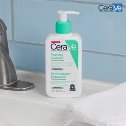 Cerave Gel limpiador espumoso, 236ml.