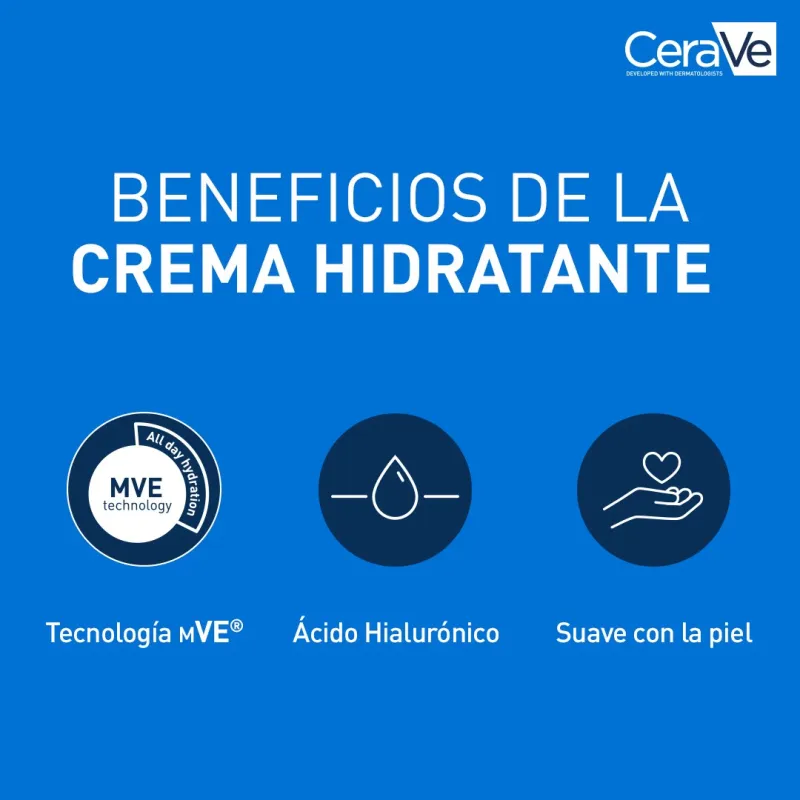 Cerave Crema Hidratante Piel Seca, 340 g. Cerave Crema Hidratante Piel Seca, 340 g.