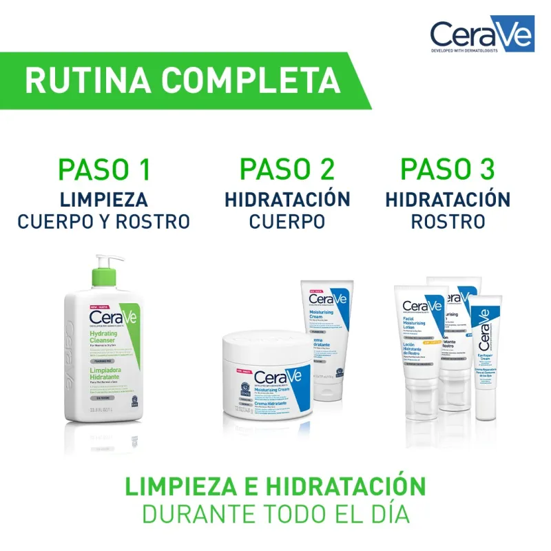 CeraVe Limpiadora hidratante, 236ml.
