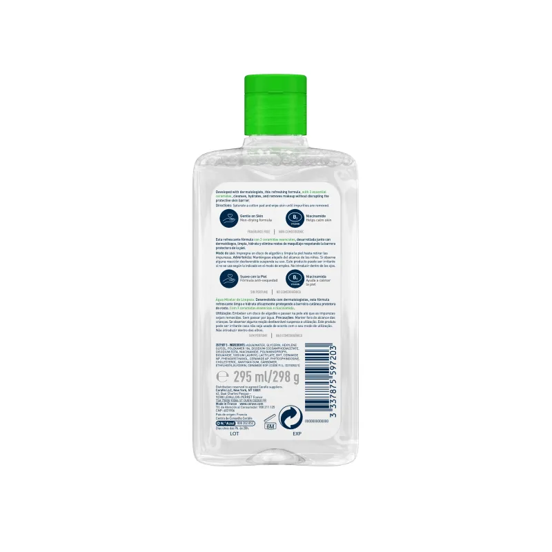 Cerave Agua Micelar Limpiadora, 295ml. Cerave Agua Micelar Limpiadora, 295ml.