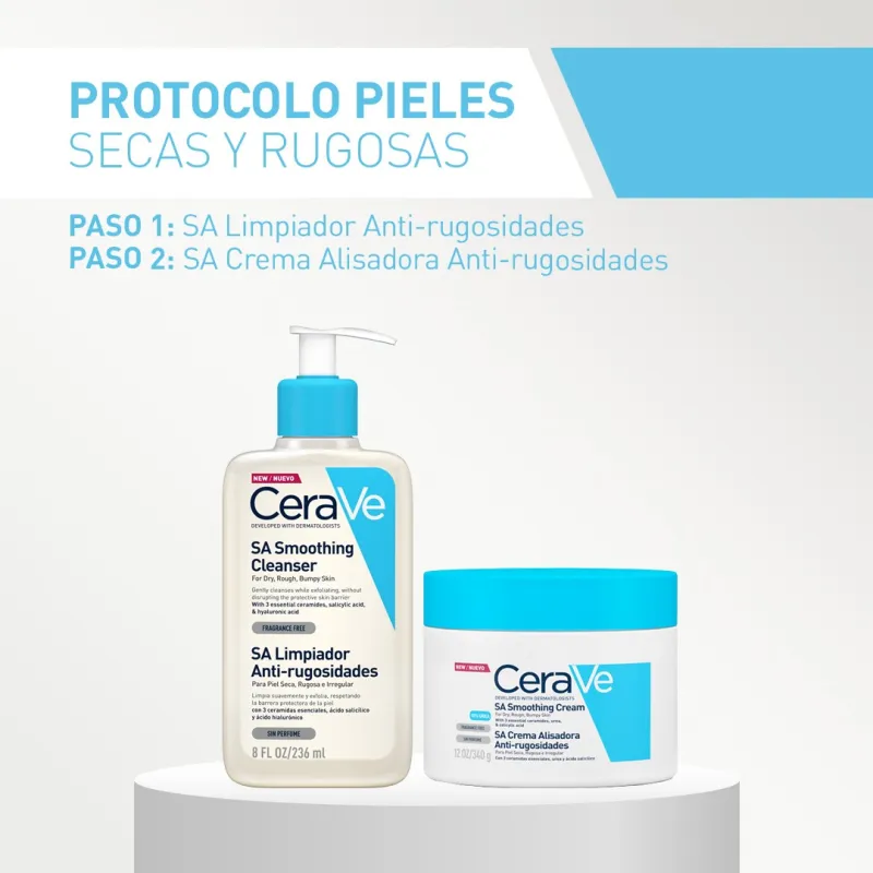 CeraVe SA limpiador anti-rugosidades, 473ml CeraVe SA limpiador anti-rugosidades, 473ml