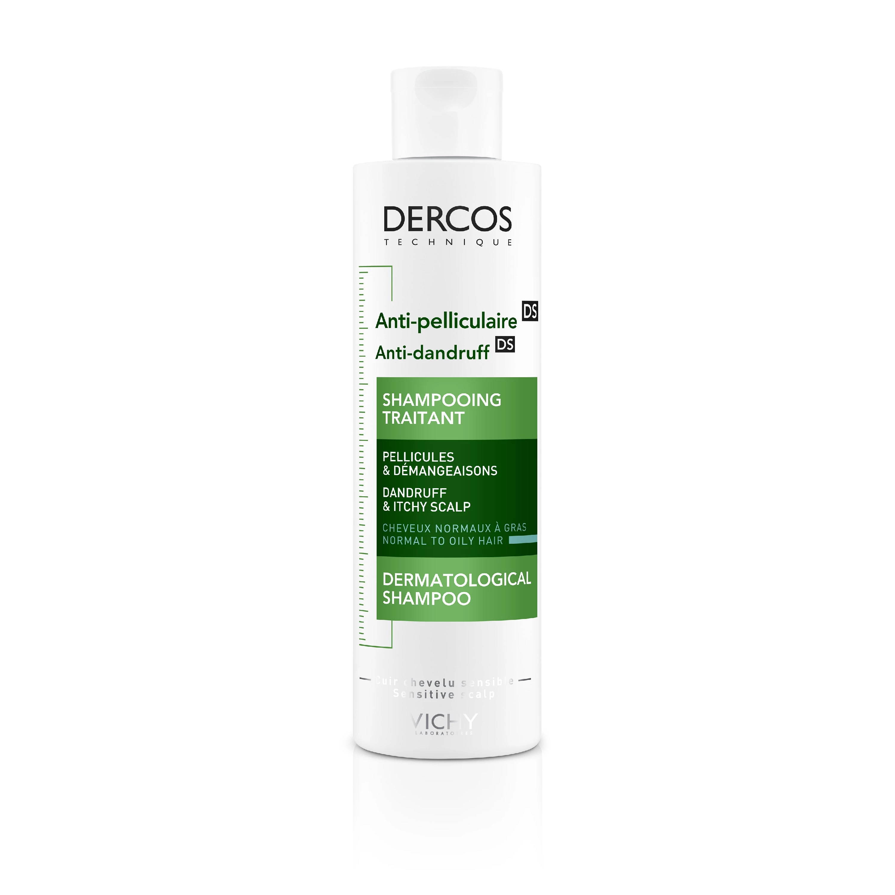 Dercos Champú Anti-caspa Cabello Normal/Graso, 200ml.