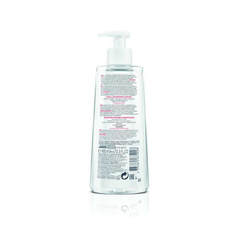 Vichy Pureté Thermale Solución Micelar 3en1, 400ml.