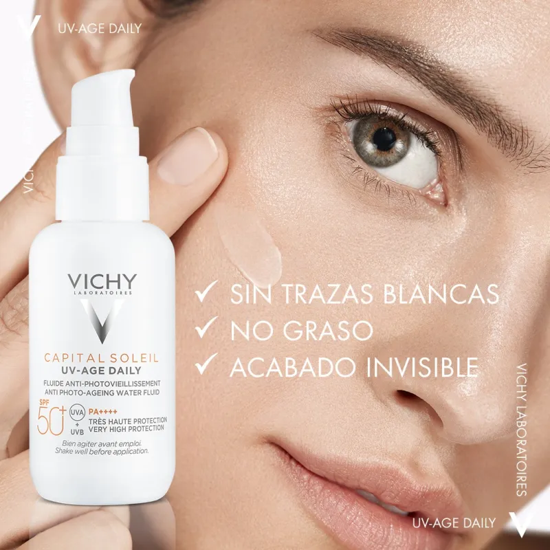Vichy Capital Soleil UV Age Fluido SPF50+, 50ml.