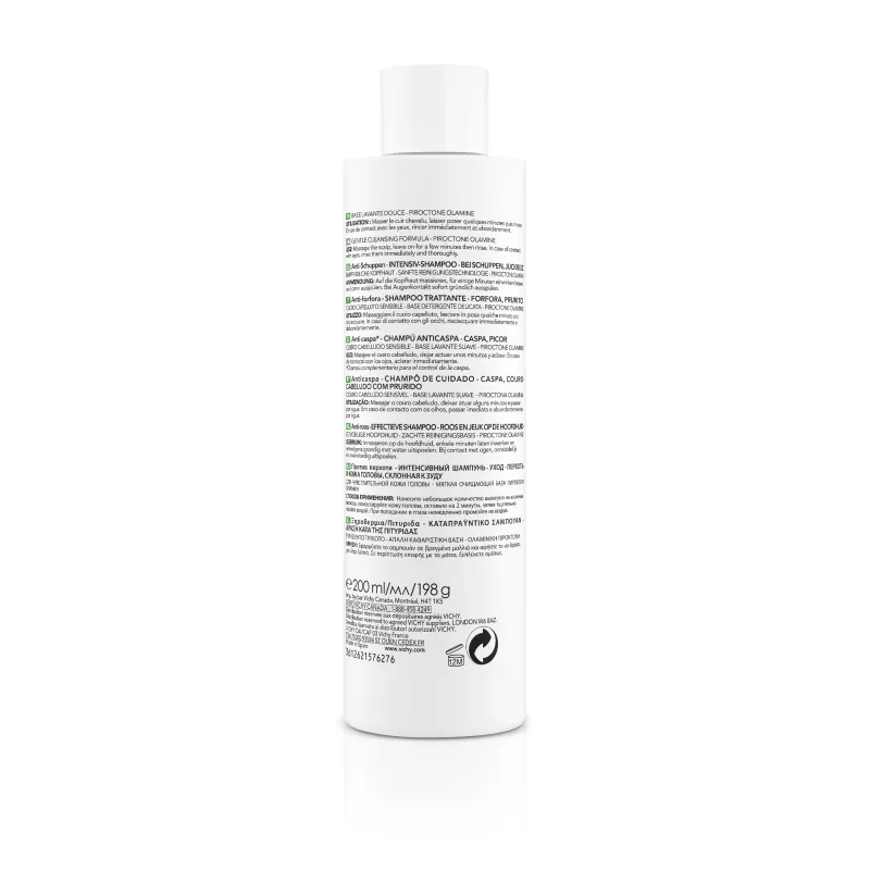 Dercos Champú Anticaspa Sensible, 200ml. Dercos Champú Anticaspa Sensible, 200ml.