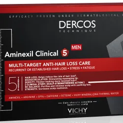Vichy Dercos Aminexil Clinical 5 Hombre, 21 Monodosis. Vichy Dercos Aminexil Clinical 5 Hombre, 21 Monodosis.
