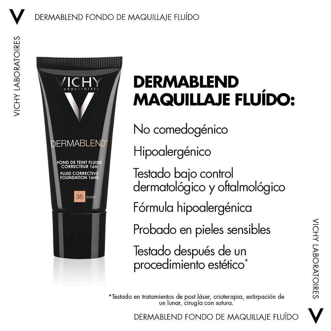 Dermablend Vichy Fondo Maquillaje Fluido| Farmacia Barata Dermablend Vichy Fondo Maquillaje Fluido| Farmacia Barata