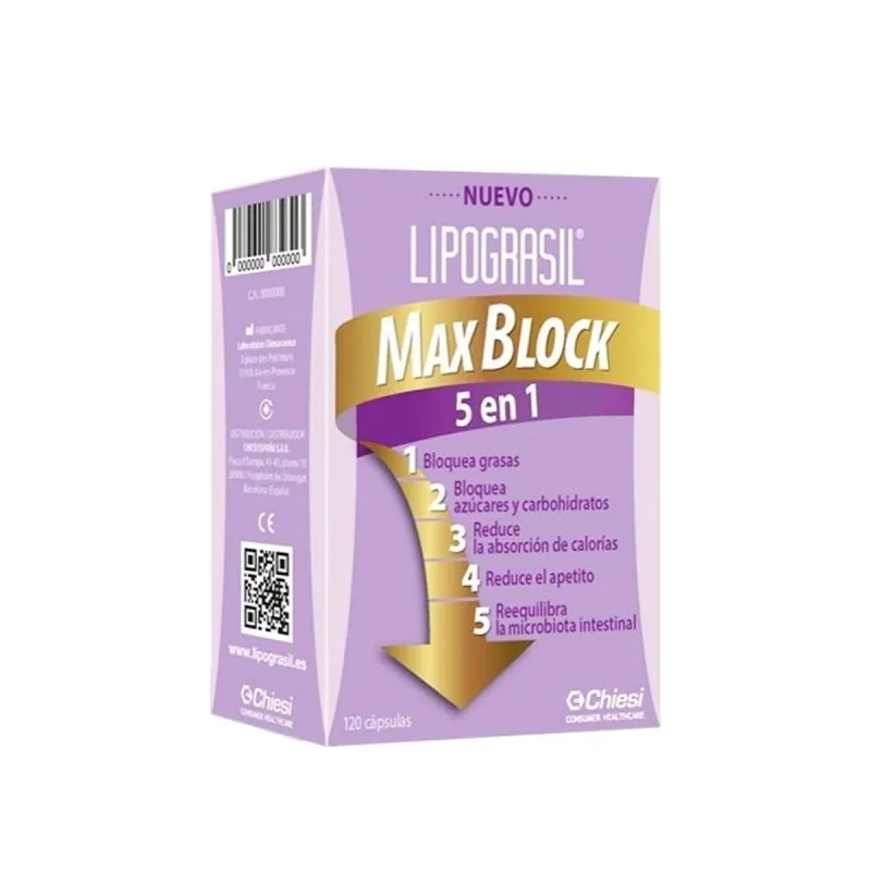 Lipograsil Max Block 5 en 1, 120 Caps. Lipograsil Max Block 5 en 1, 120 Caps.