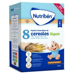 Nutribén 8 Cereales y Miel Digest, 600g.