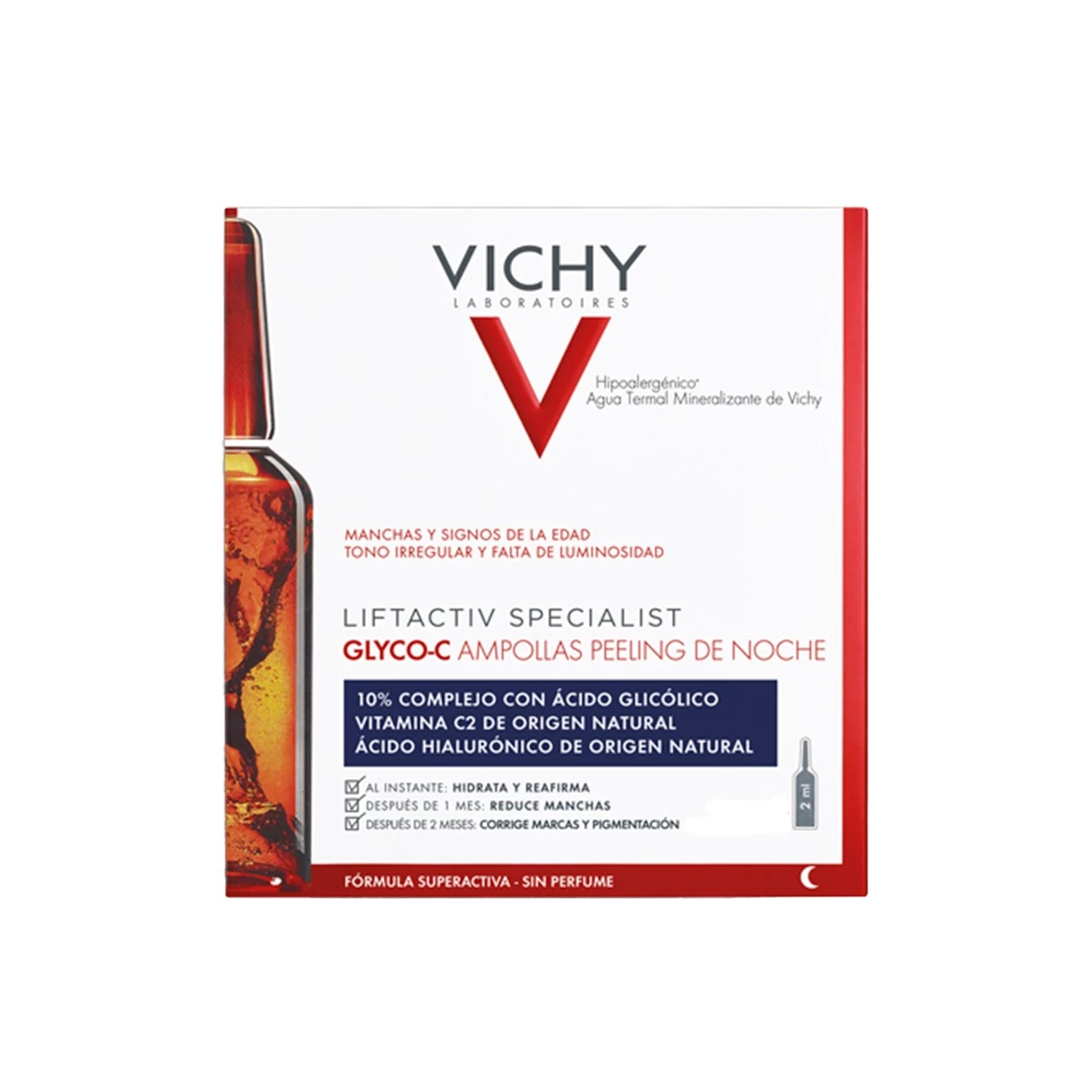 Vichy Liftactiv Glyco-C Peeling Noche, 30 Ampollas.