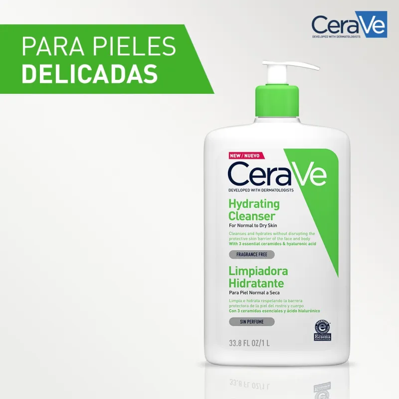 CERAVE LIMPIADORA HIDRATANTE 1L CERAVE LIMPIADORA HIDRATANTE 1L