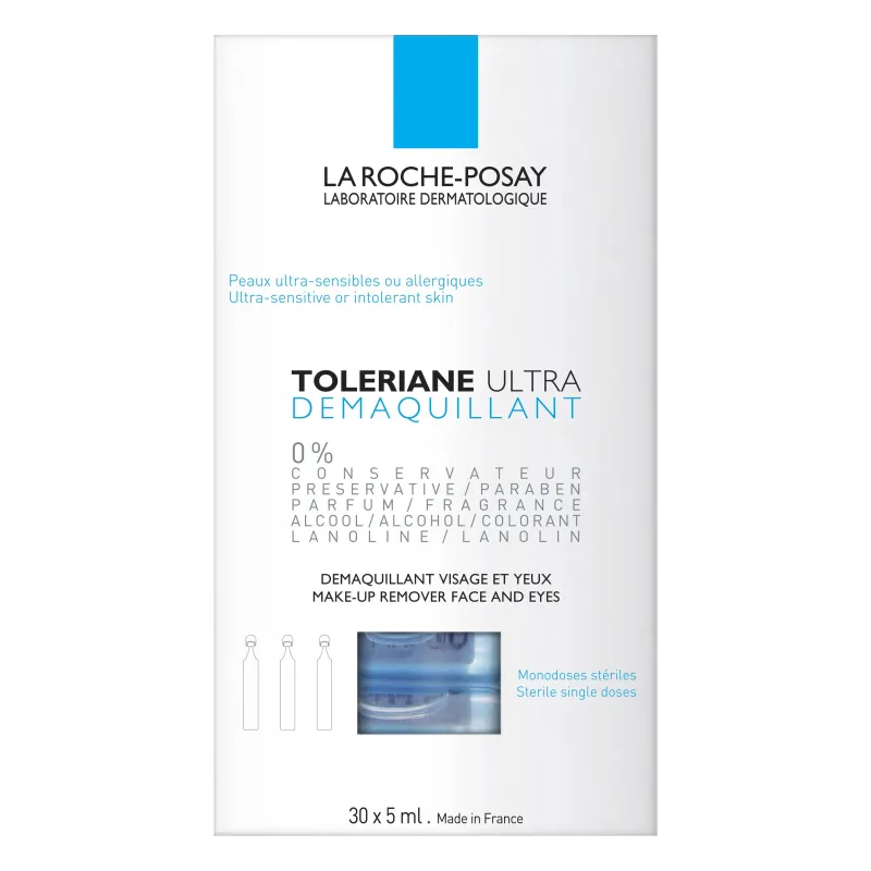 La Roche-Posay Toleriane Ultra Desmaquillante, 30x5ml