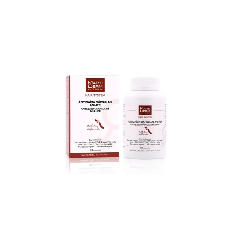 Martiderm Hair System anticaída mujer, 120 cápsulas