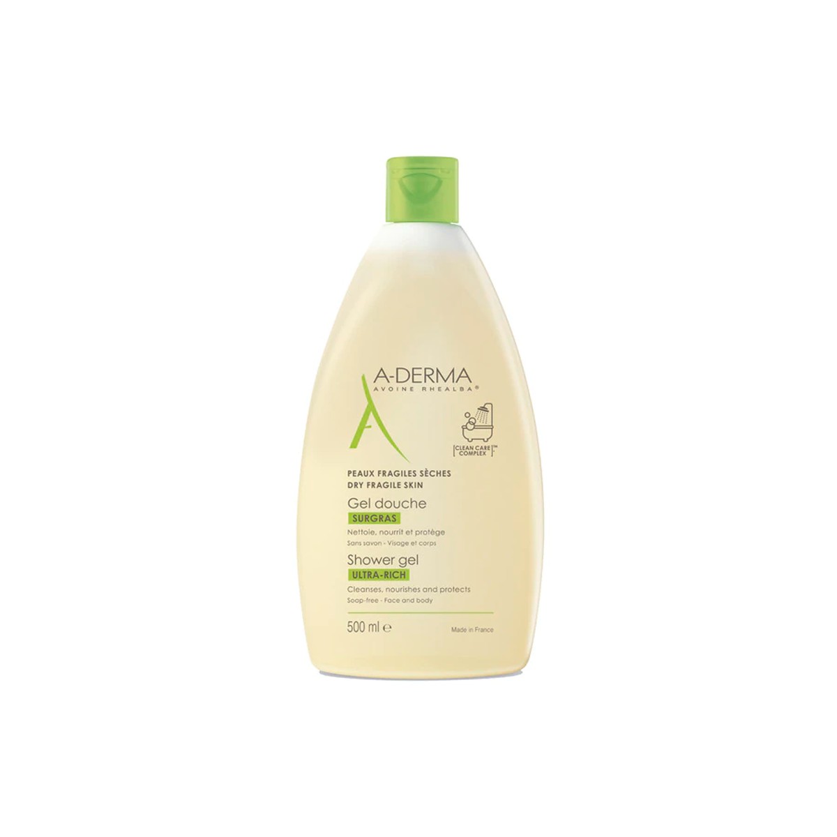 A-Derma Gel Ducha Sobregraso, 2x500ml.