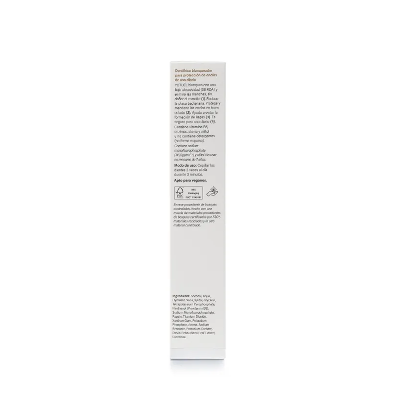 YOTUEL PASTA DENTAL BLANQUEADORA 50 ML. YOTUEL PASTA DENTAL BLANQUEADORA 50 ML.