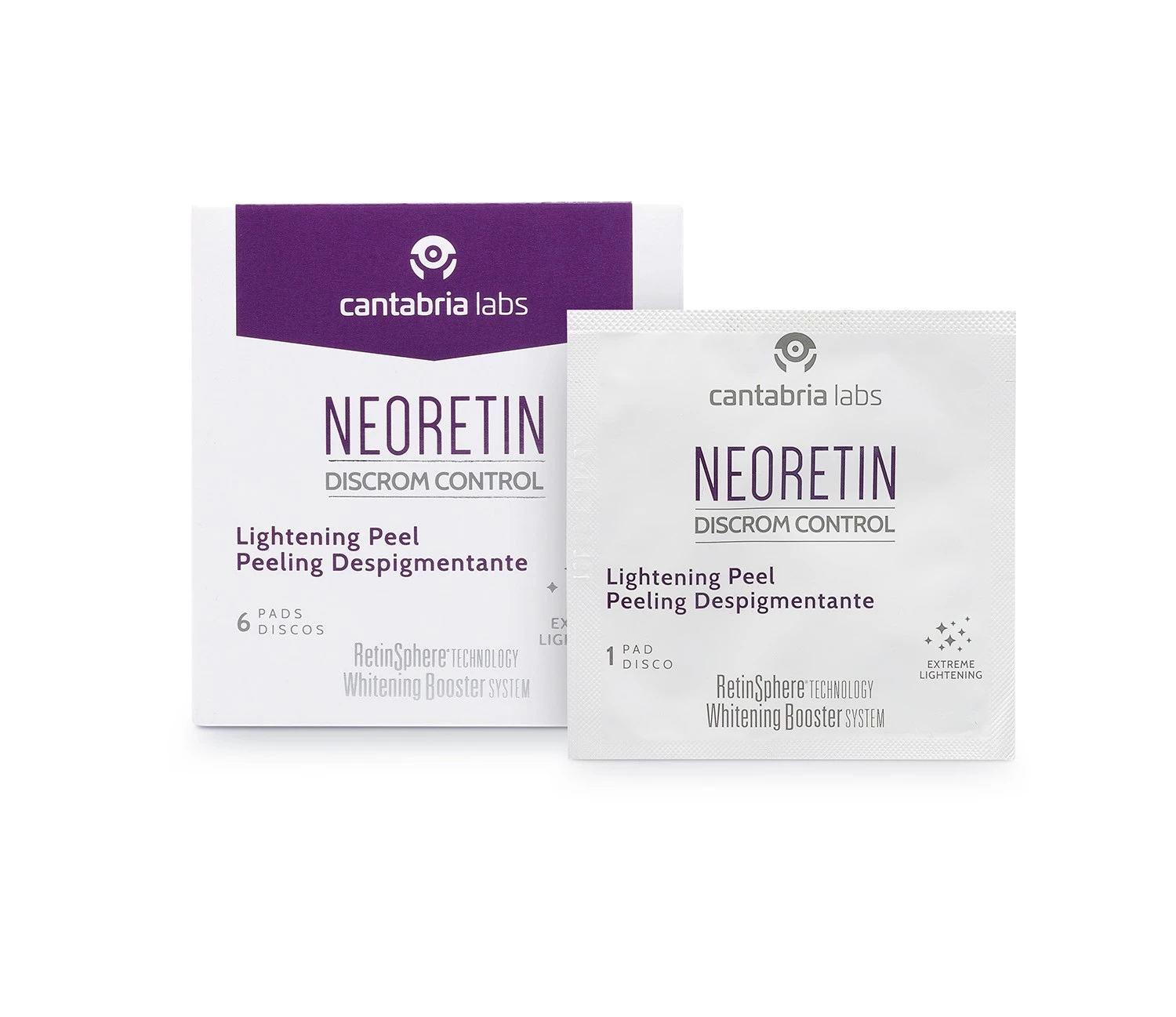 Neoretin® Discrom Control Peeling Despigmentante, 6 discos.