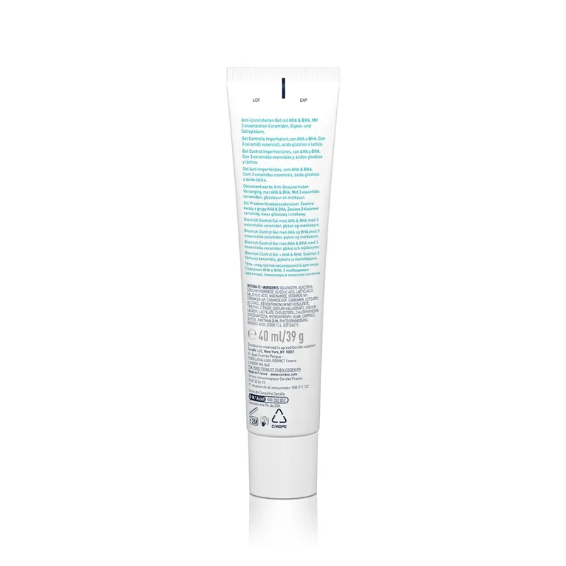 CERAVE GEL CONTROL IMPERFECCIONES 1 TUBO 40 ML CERAVE GEL CONTROL IMPERFECCIONES 1 TUBO 40 ML