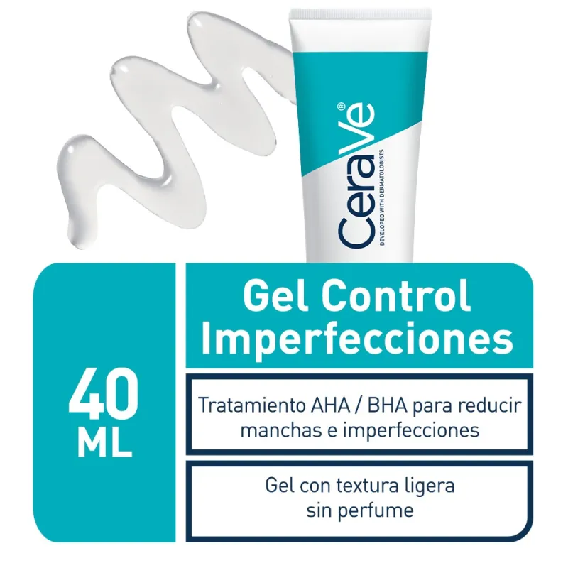 CERAVE GEL CONTROL IMPERFECCIONES 1 TUBO 40 ML CERAVE GEL CONTROL IMPERFECCIONES 1 TUBO 40 ML