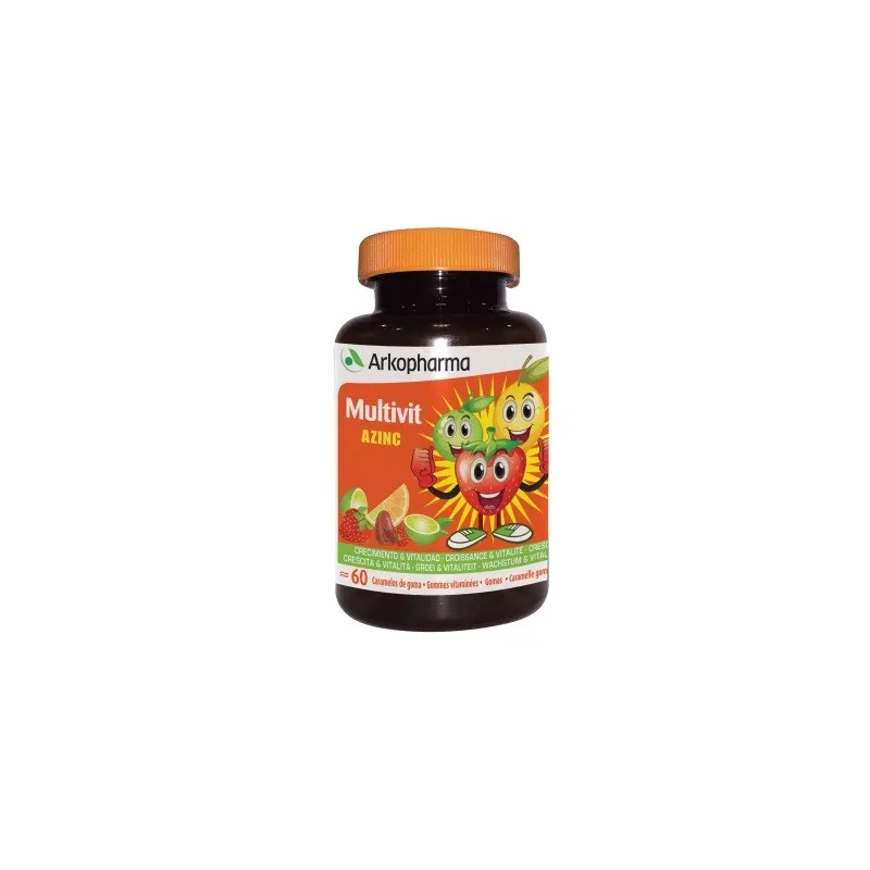 Arkopharma Multivit azinc, 60 caramelos de goma