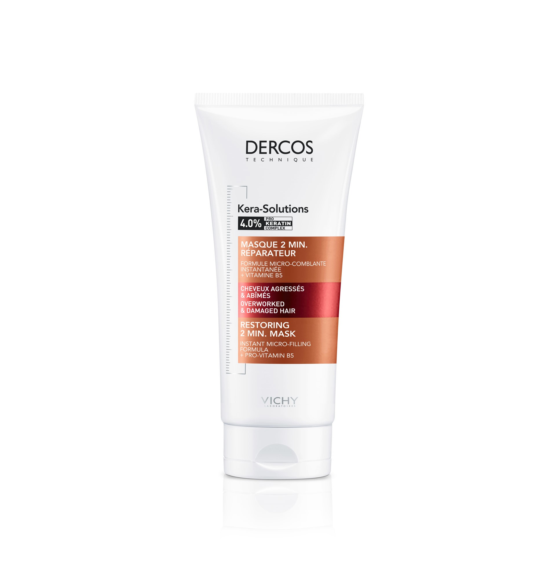 Dercos Mascarilla Kera-Solitions, 200ml.