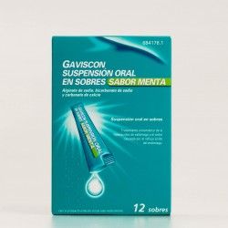Gaviscon suspensión oral 12 sobres sabor menta