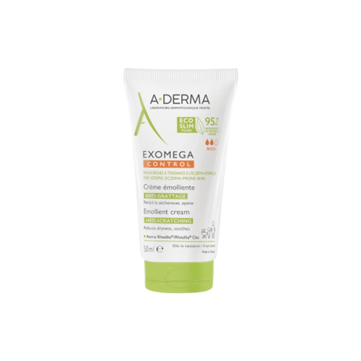 A-Derma Exomega Crema Emoliente, 50 ml