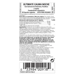 Solgar Ultimate calma noche composicion Solgar Ultimate calma noche composicion